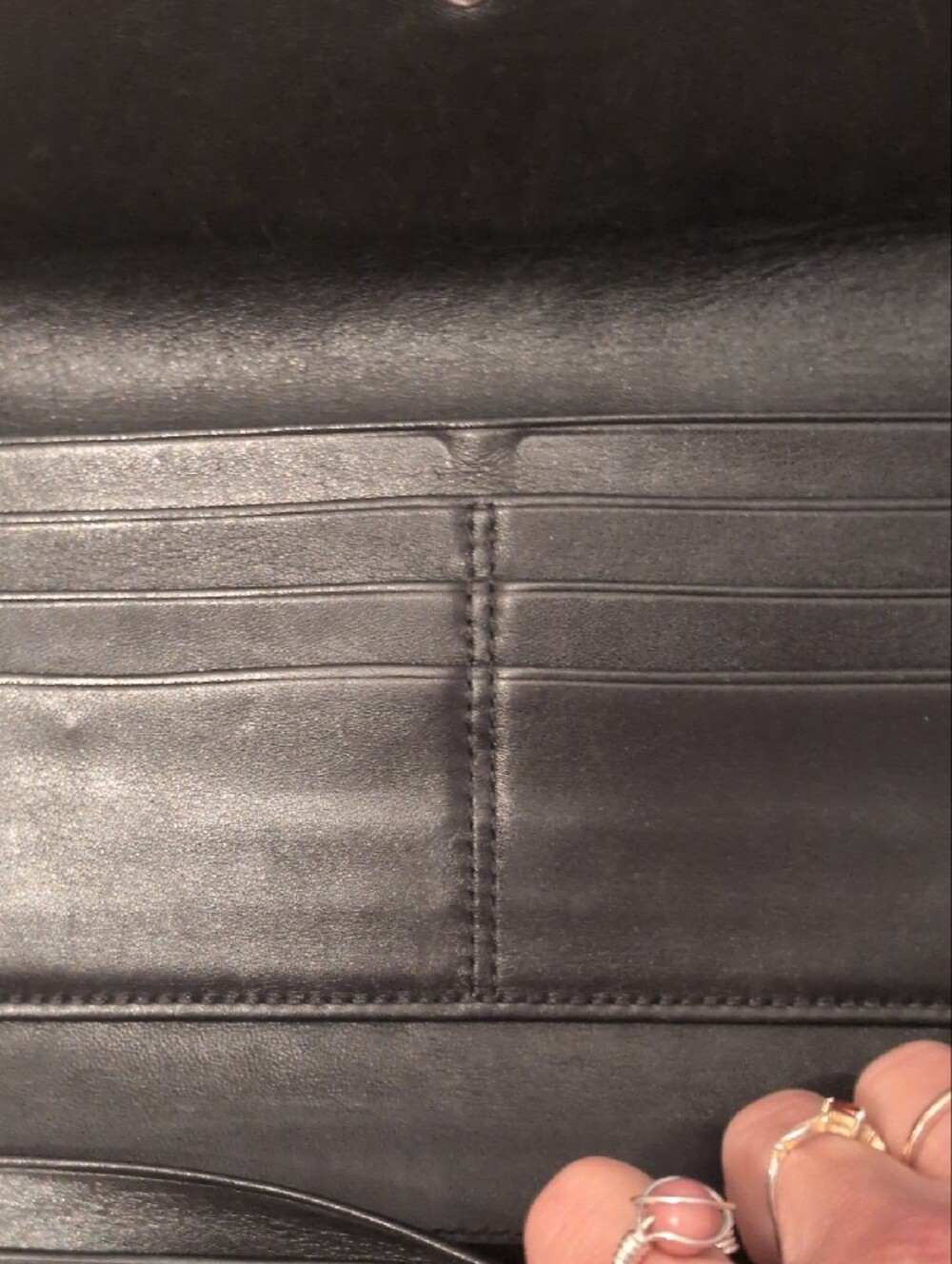 Coach Vintage Black and Tan Signature Continental Wallet - Picture 7 of 16
